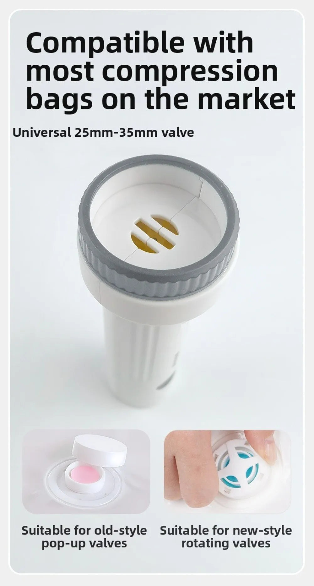 Rechargeable Electric Vacuum Pump – Portable Compression Bag Air Pump for Travel & Storage