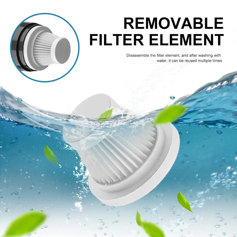 ABS Portable Wireless Car Vacuum Cleaner — Powerful Mini Cleaning Machine for Home, Carpet & Car