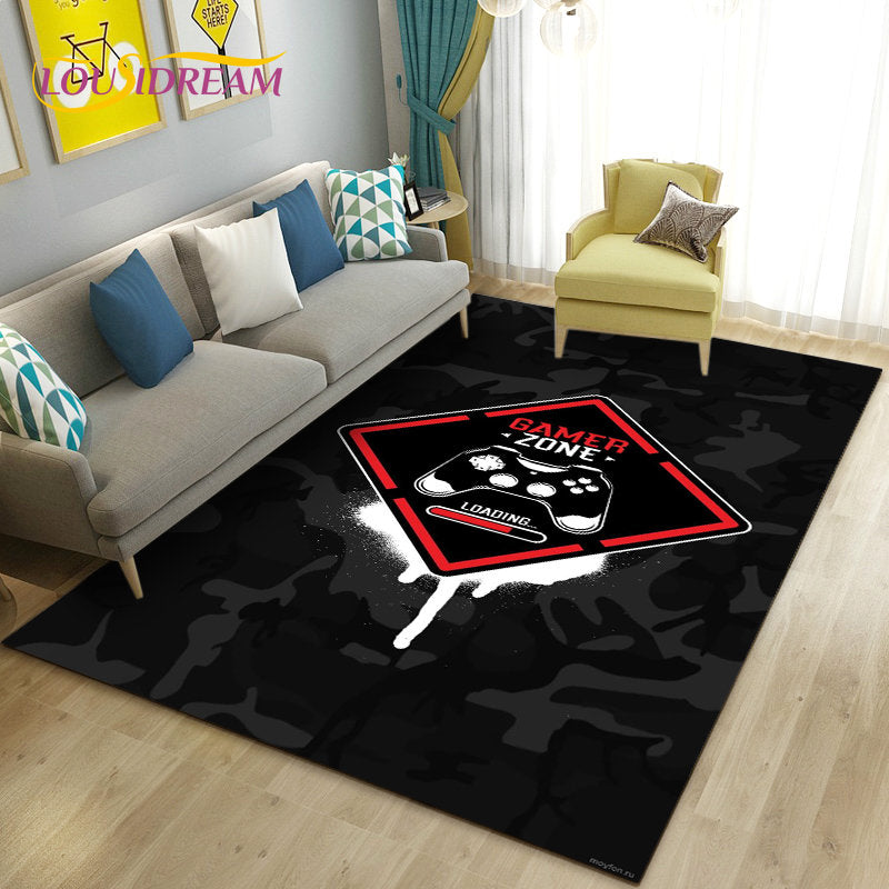 3D Game Controller Area Rug – Non-Slip Kids Carpet for Bedroom, Living Room & Playroom