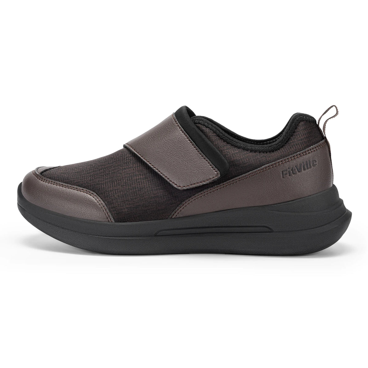 Men's Wide Diabetic Walking Shoes – Anti-Slip Easy-On Orthopedic Shoes for Elderly Foot Pain Relief & Swollen Feet