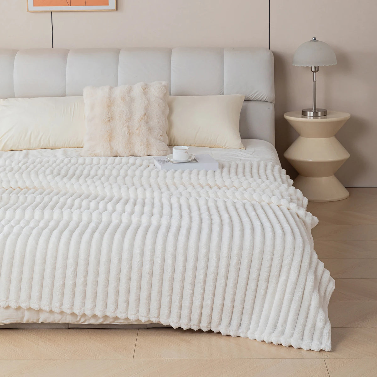 Soft Flannel Blanket – Warm Nap Throw in Multiple Colors, Christmas Gift Blanket