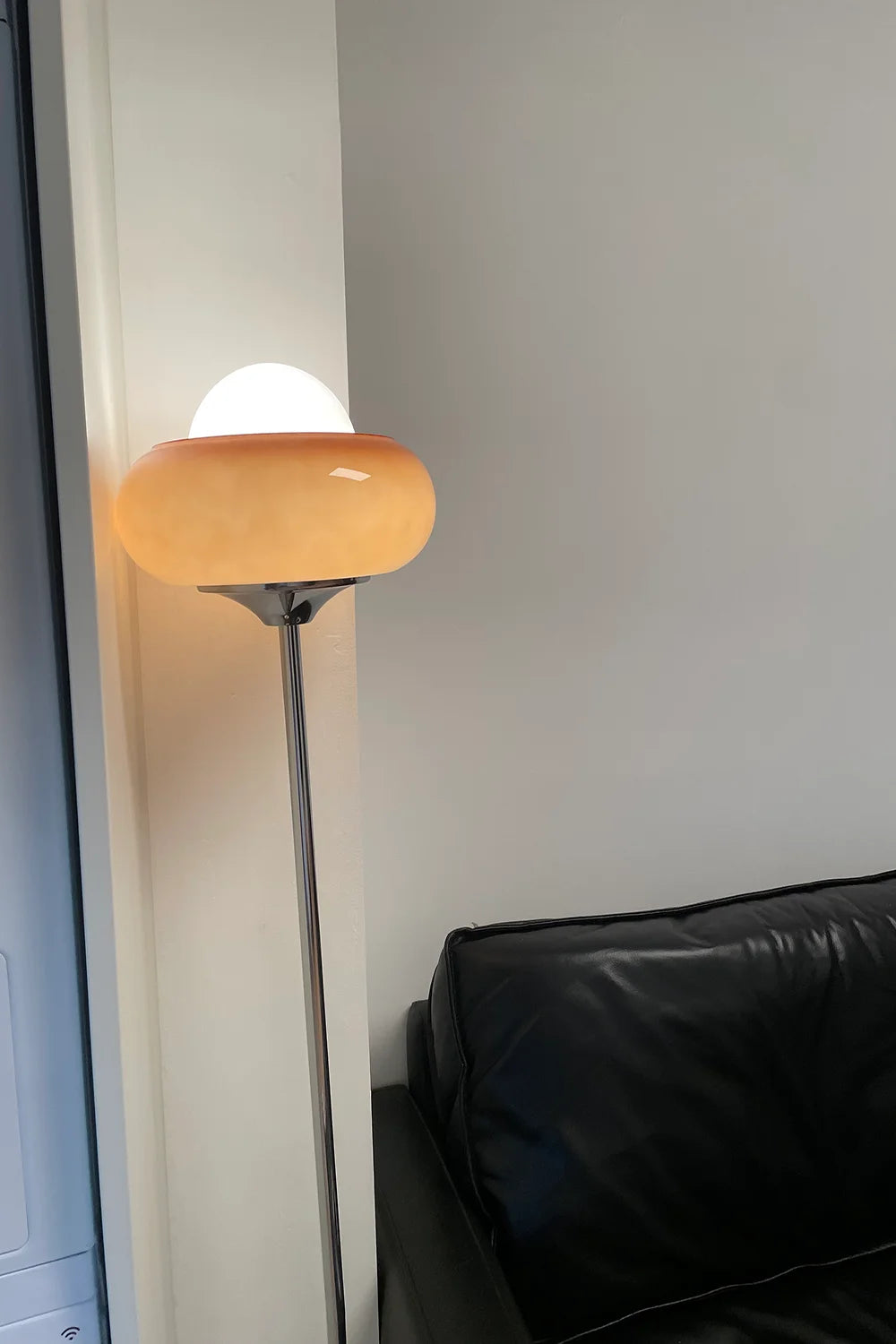 Bauhaus Glass Lamp – Red & Yellow Table or Floor
