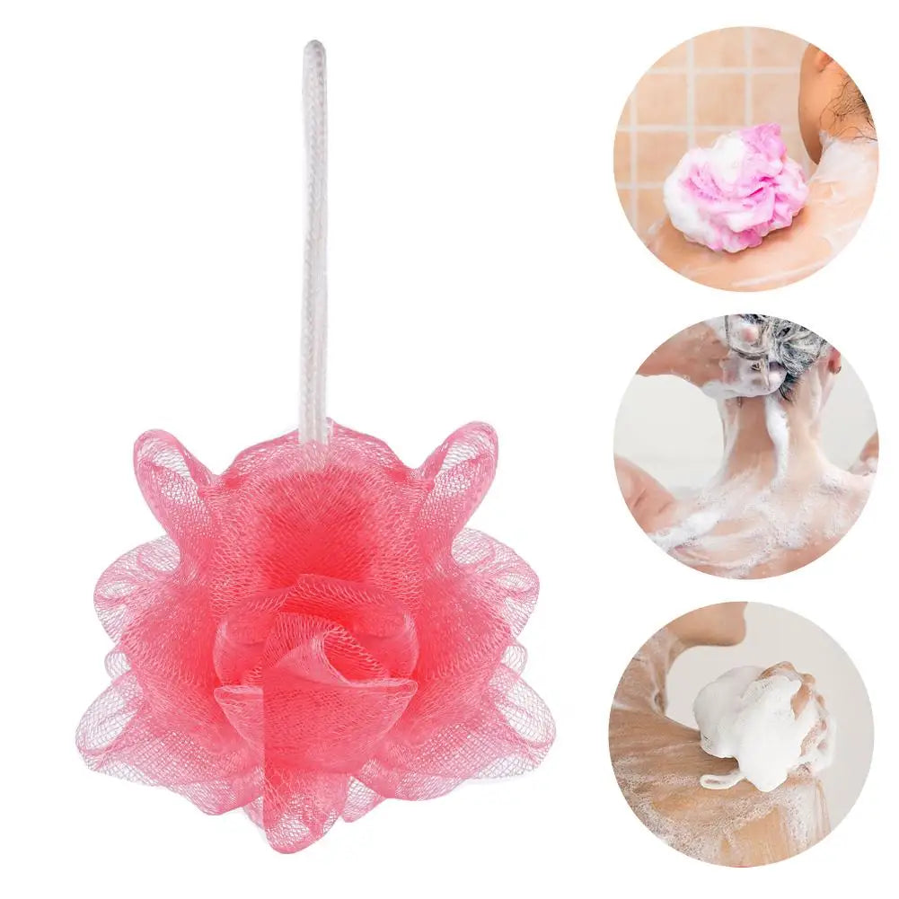 Soft Mesh Foaming Bath Sponge Ball – Exfoliating Body Scrubber & Skin Cleaner