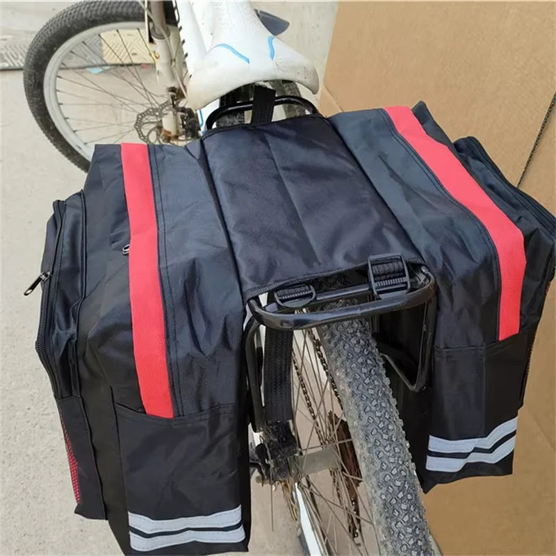Waterproof Bicycle Rear Seat Bag — Double-Sided Reflective