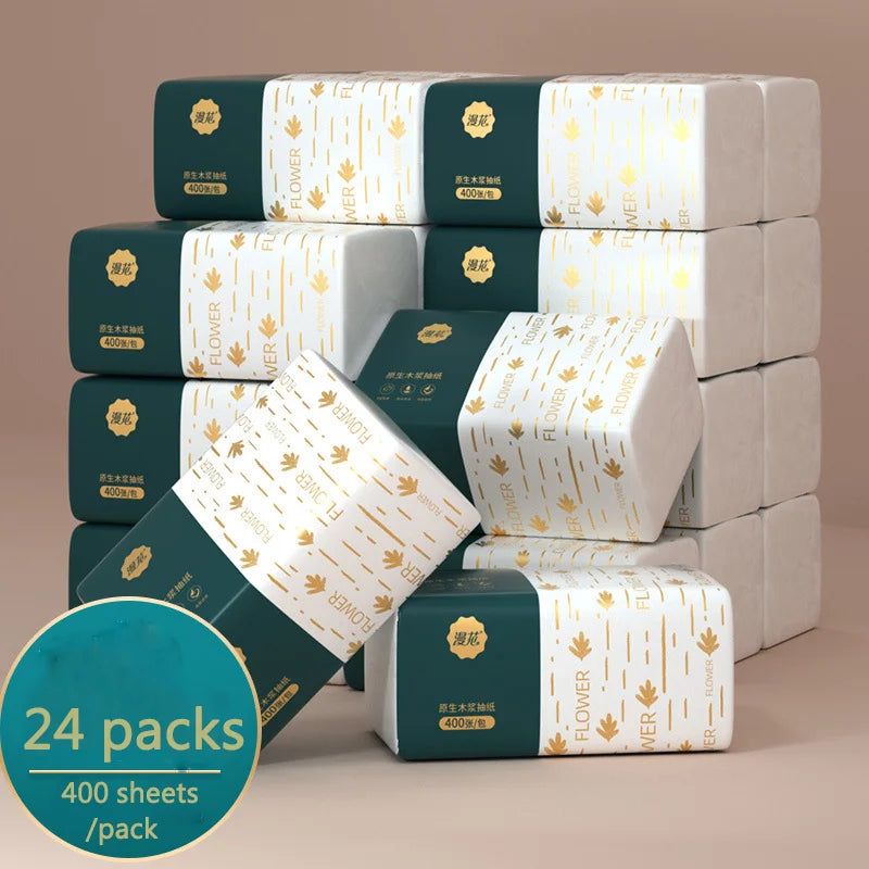 Soft. Strong. Bulk Value. — 4-Ply Facial Tissue Boxes | 300 Sheets Per Box, Virgin Wood Pulp, Household Napkins, 4/12/24 Pack Options