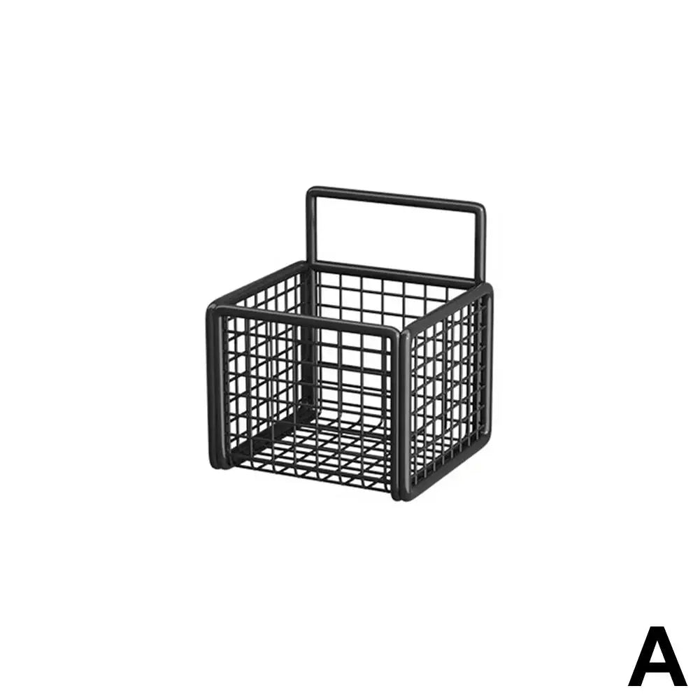 Wall-Mounted Metal Kitchen Shelf — Multi-Function Bath & Shampoo Organizer