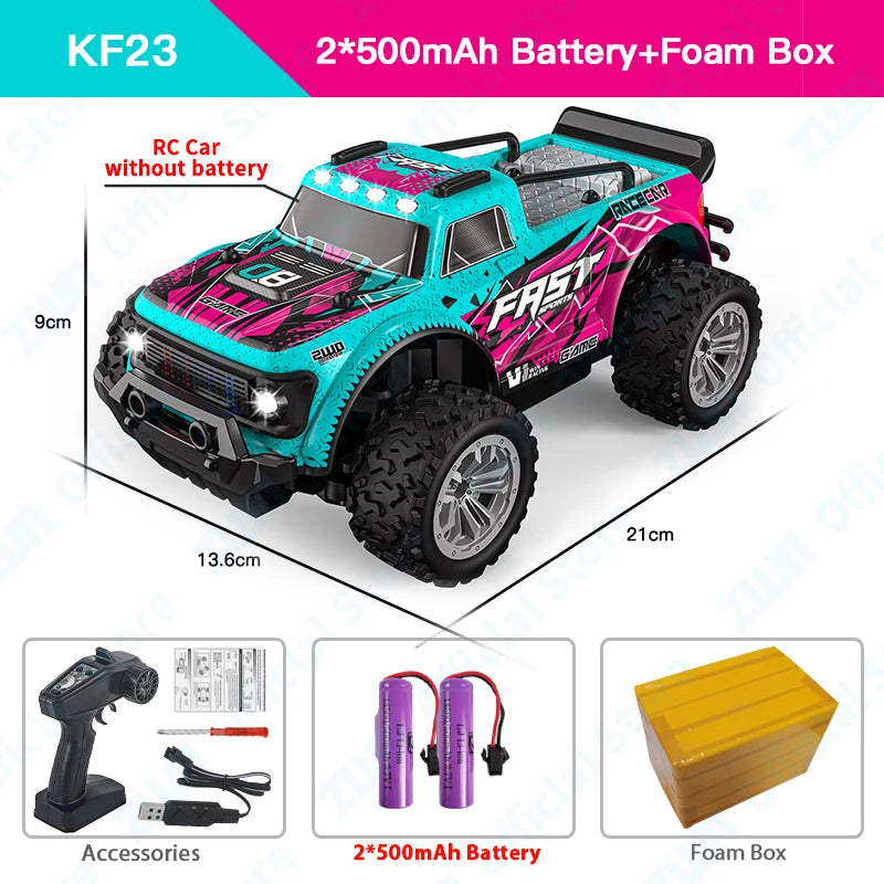 ZWN 1:16 / 1:20 Scale 2.4G RC Off-Road Climbing Car with LED Light – Multi-Model Kids Gift