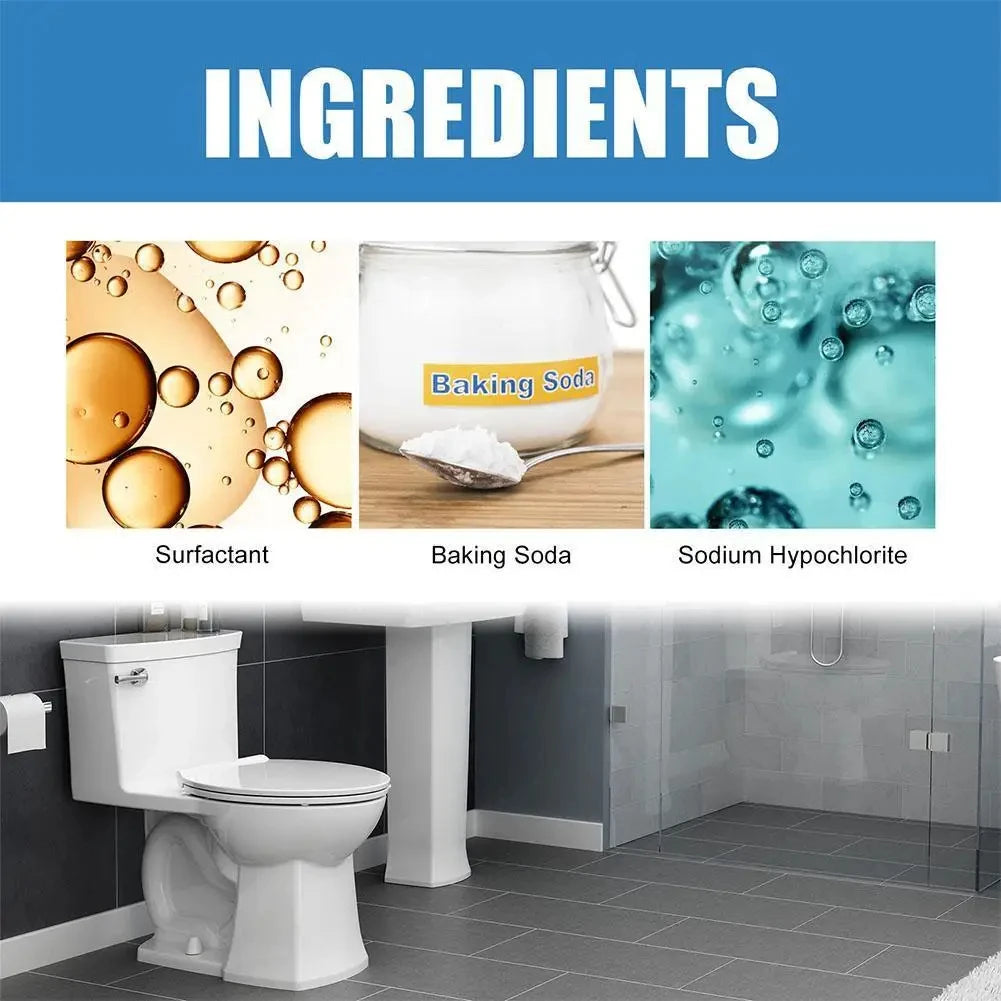 No More Blocked Drains — Powerful Pipe Unclogging Agent & Sewer Powder | Removes Odors & Blockages, 1/2/3/6 Pack Options