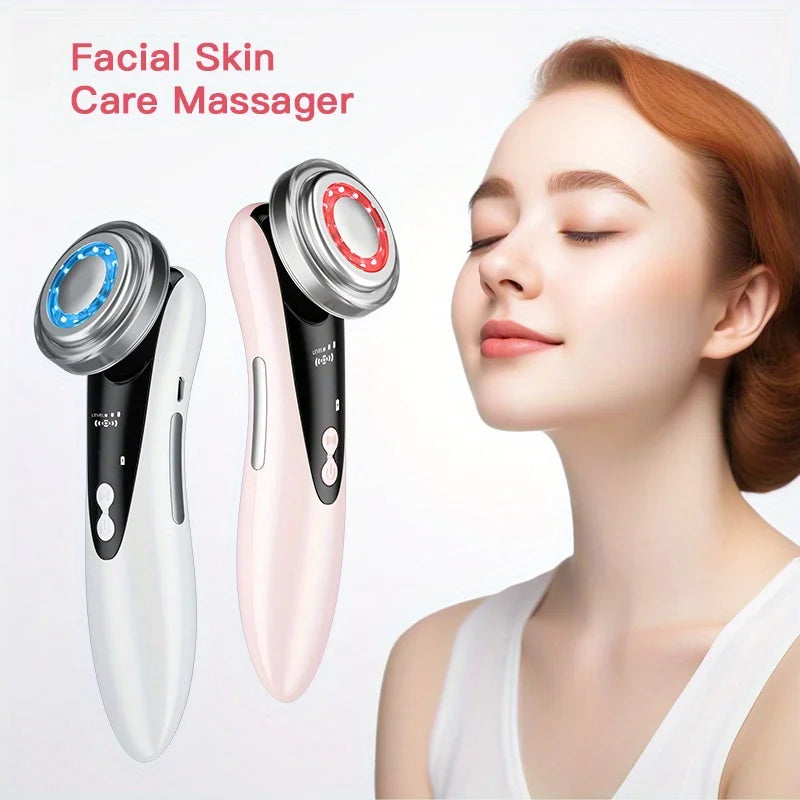 EMS Microcurrent Facial Tightening Massager – Portable Electric Skin Care Tool for Daily Lifting & Firming