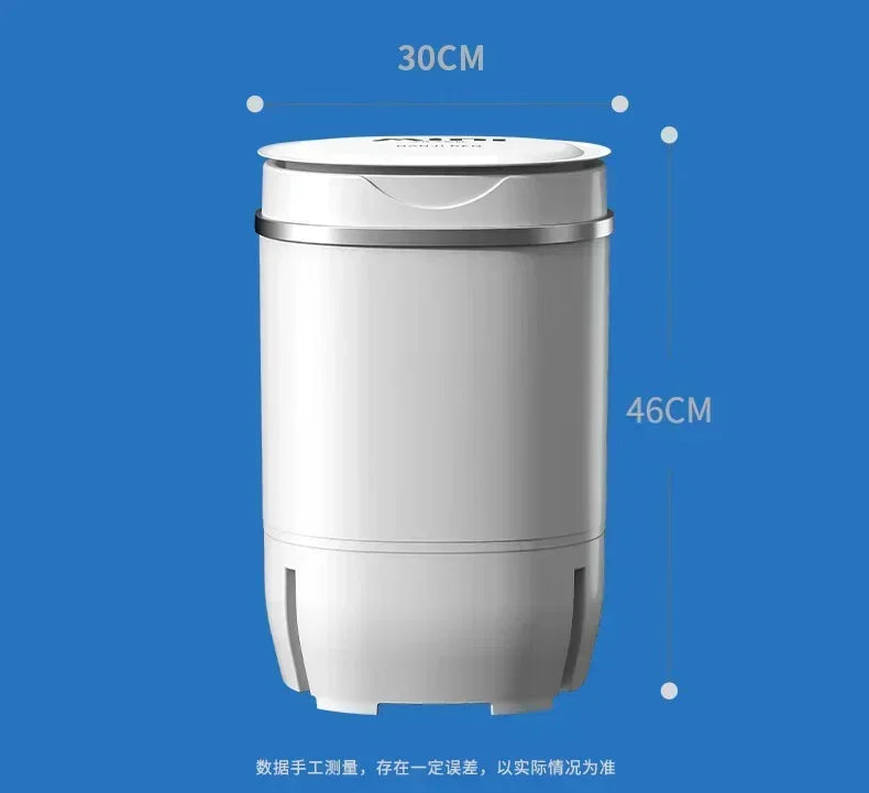 Semi-Automatic Household Mini Washer-Dryer Combo — Portable Washing Machine for Apartments, Dorms & Small Spaces