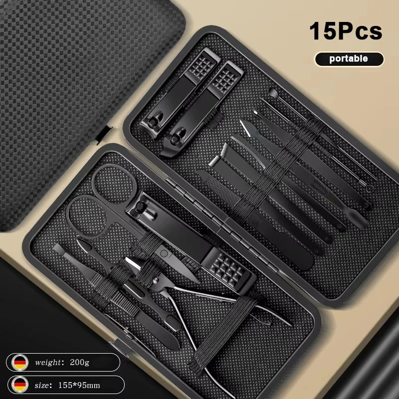 Stainless Steel Nail Clipper & Pedicure Set — Multi-Pack