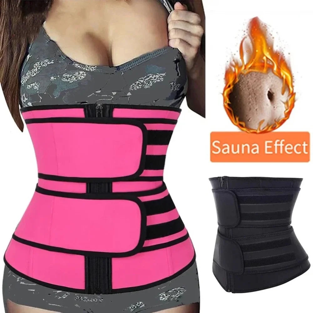 Waist Trainer Sweat Belt — Slimming Cincher for Workouts & Everyday Wear