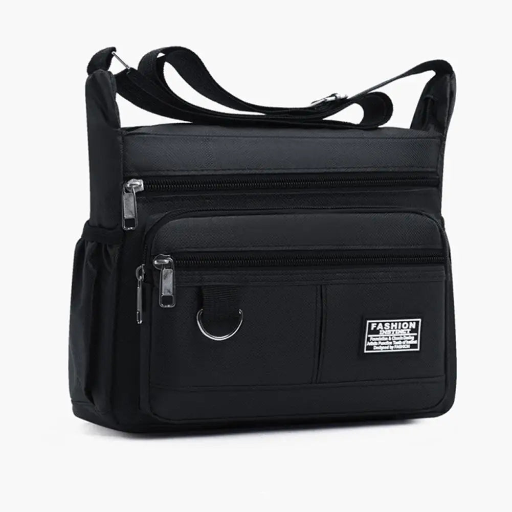 Men's Large Capacity Crossbody Bag – Multi-Pocket Business Shoulder Handbag in 4 Styles
