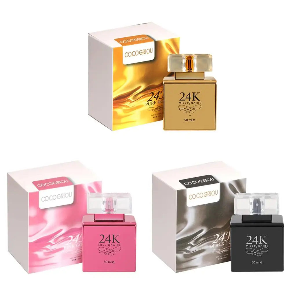 24K Gold Luxury Women's EDP 50ml – Floral Fruity Long-Lasting Fragrance