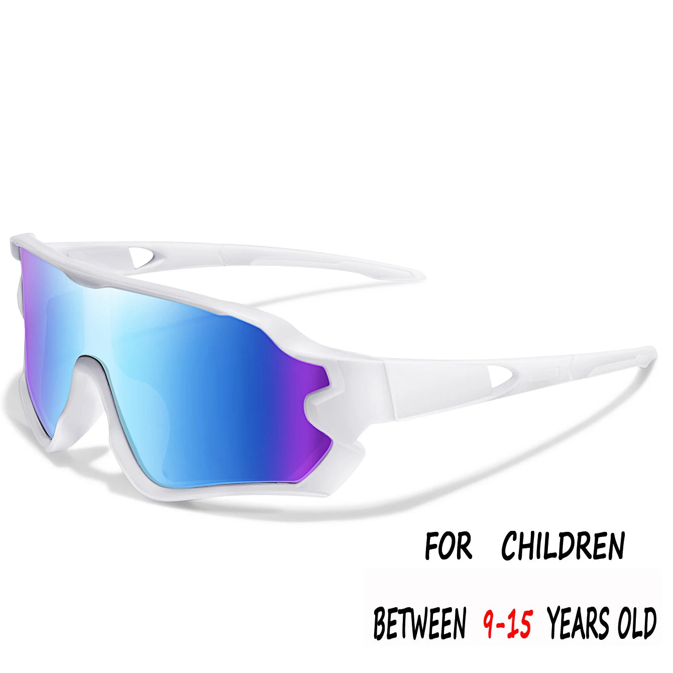 Kids UV400 Cycling Sunglasses — Ages 9–15