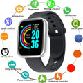 Track Every Move. Every Day. — Y68 & 116Plus Smartwatch | Fitness Tracker, Heart Rate Monitor, Sleep Tracker, Message Alerts, Android & iOS, 9 Colors
