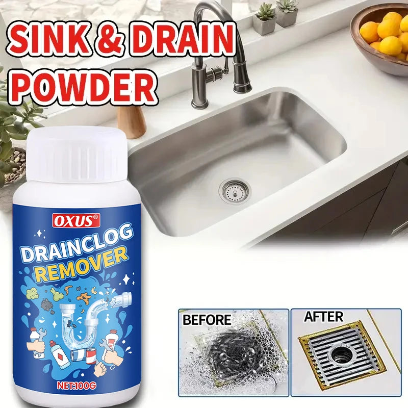 Blast Through Any Blockage — Home Strong Pipe Dredging Powder | Fast-Acting Bubble Formula, Dissolves Sewage & Oil, Multi-Purpose