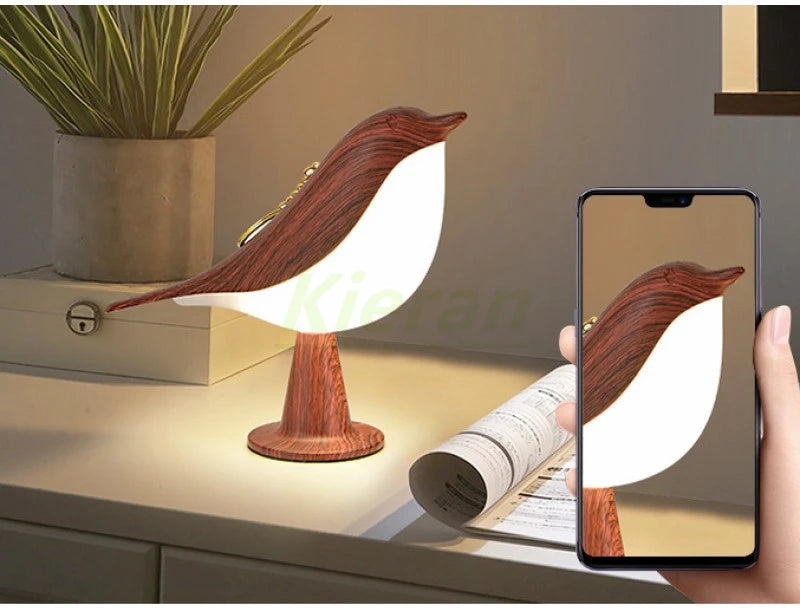 Bird Touch Lamp – Dimmable Tricolor Lighting