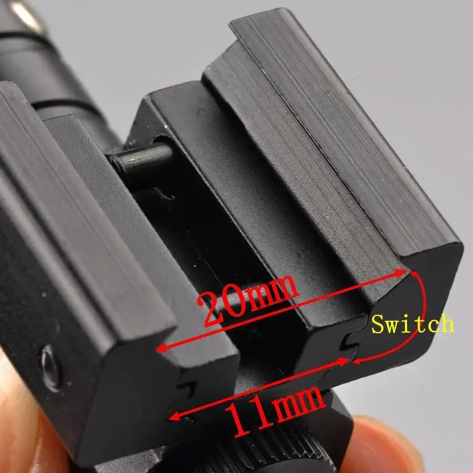 Mini Red Dot Laser Sight – Adjustable 635-655nm with 11mm/20mm Rail Mount