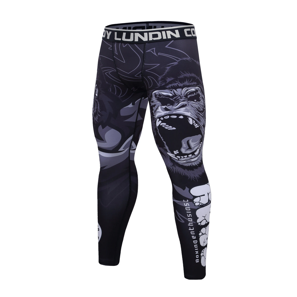 Men's MMA Rashguard BJJ 4-Piece Set – Gorilla Print Grappling Tracksuit