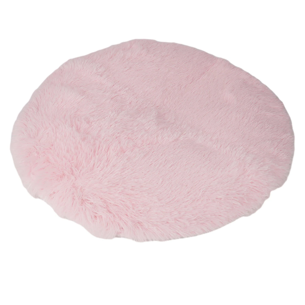 Super Soft Shaggy Area Rug – Anti-Slip 4cm Pile Round Rug for Living Room & Bedroom, 12 Colors & 3 Sizes