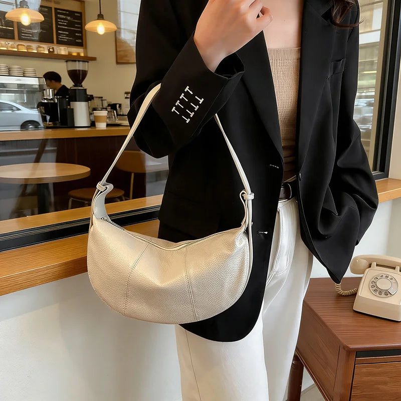 badiman 100% Genuine Cowhide Leather Tote Shoulder Crossbody Bag – Vintage Rivet Sequin Commuter Handbag for Women