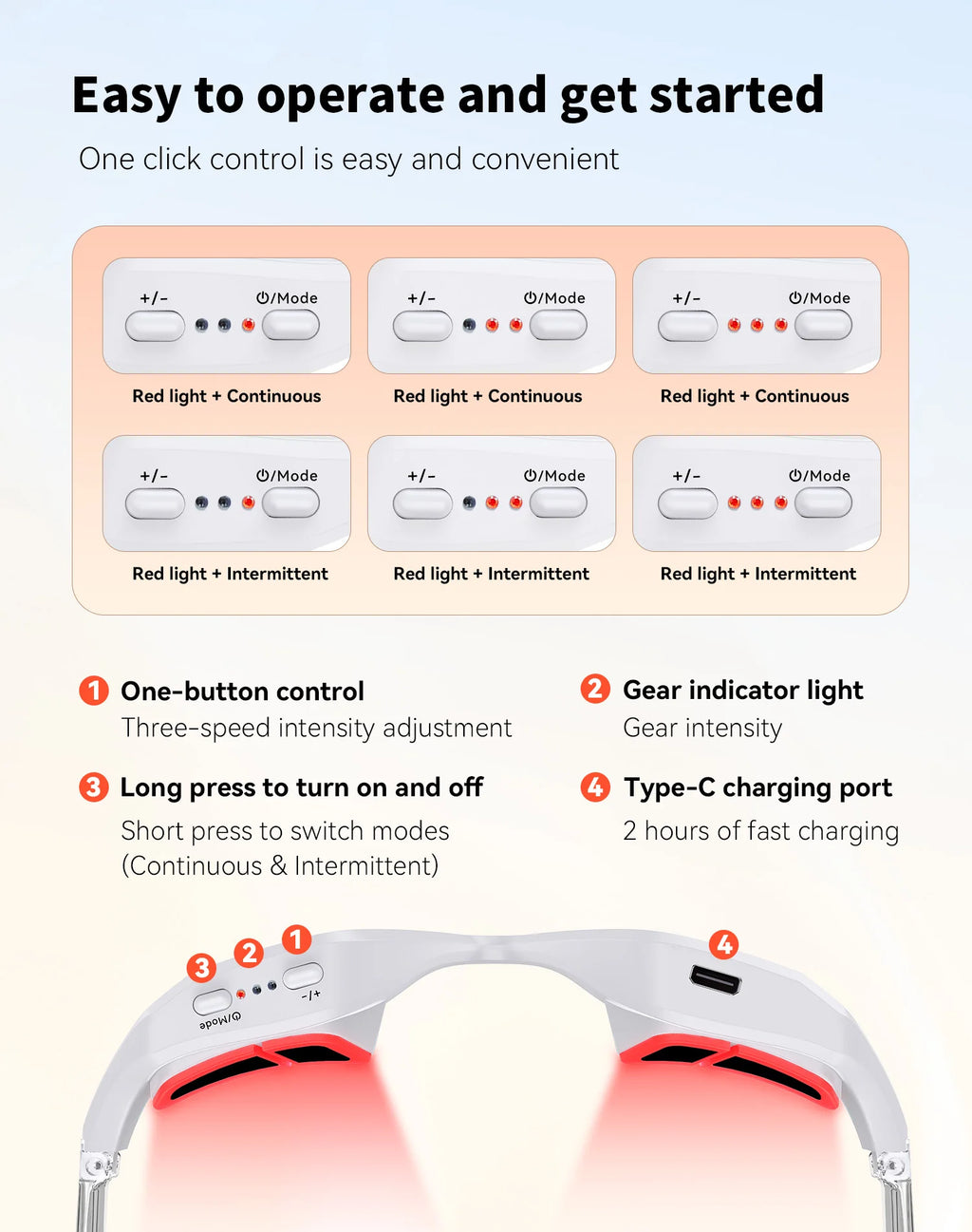 3D EMS Eye Massager with 620nm Red Light – Microcurrent Eye Care & Skin Beauty Device by SUYZEKO