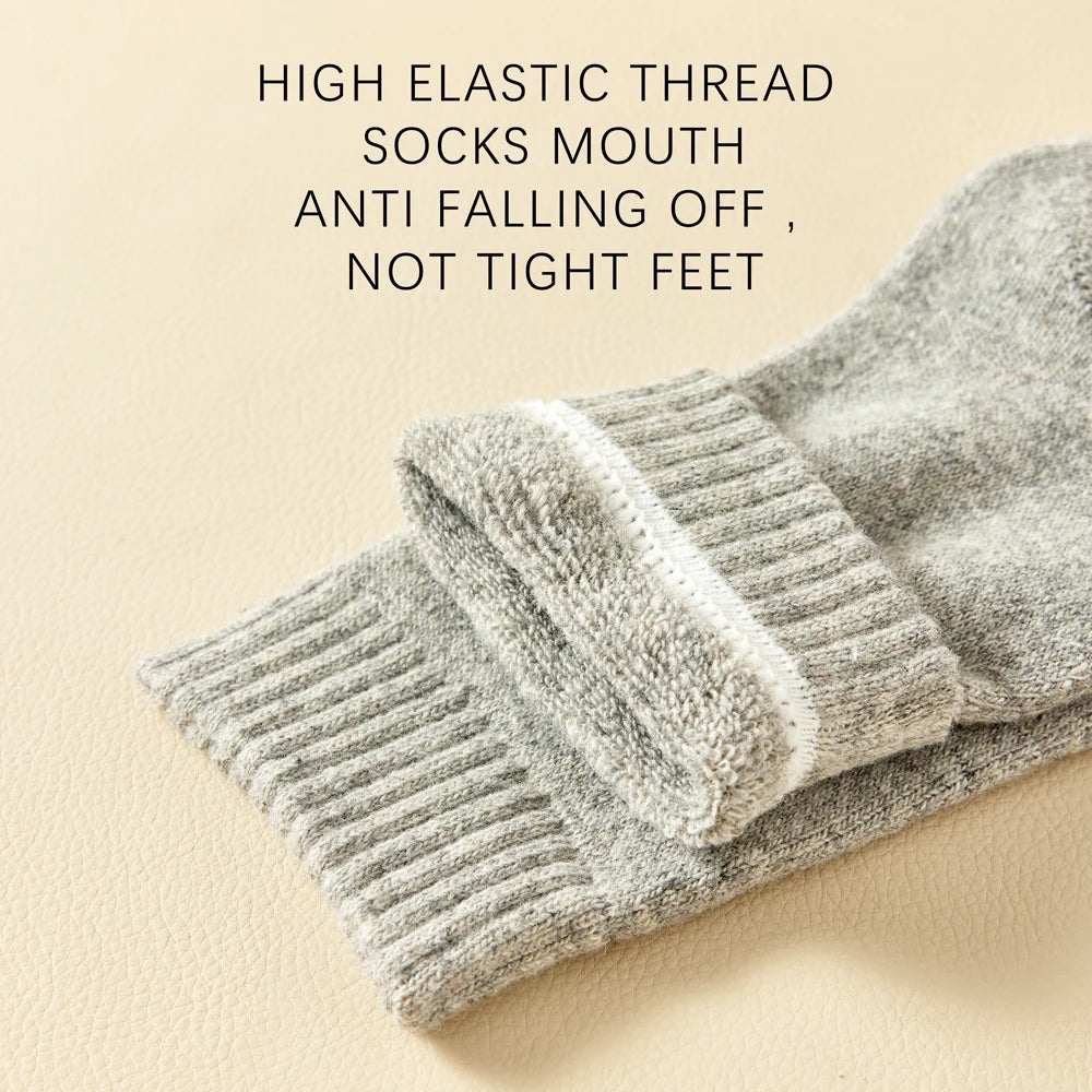 Men's Thick Wool-Blend Crew Socks