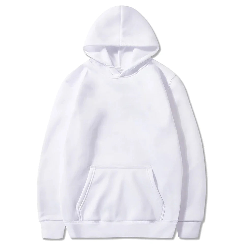 Men's Fleece Oversized Pullover Hoodie — Warm Casual Multi-Color Sweatshirt