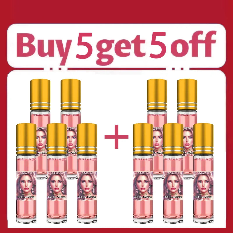 Women's Natural Floral Perfume Oil 10ml – Alcohol-Free Plant Extract Fragrance