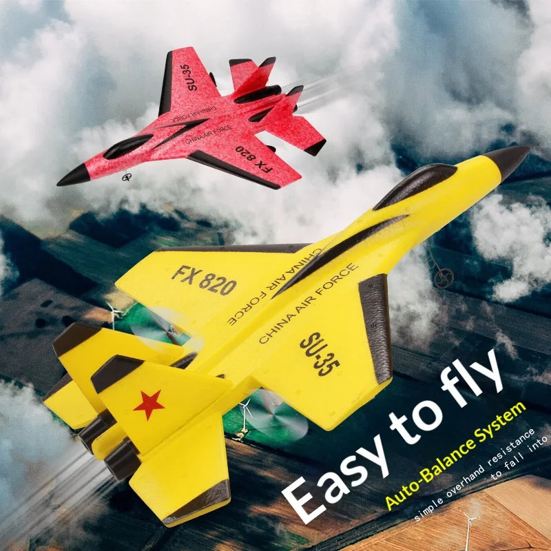SU35 Scale 2.4G RC Fighter Glider Airplane – EPP Foam Hobby Plane for Kids & Beginners