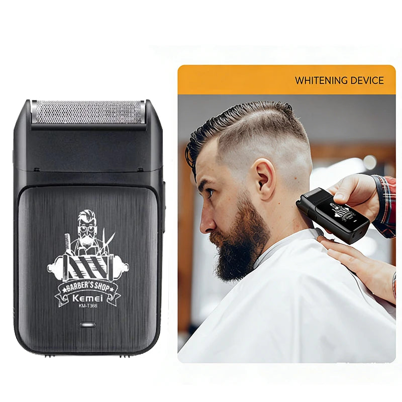 Kemei 2-in-1 Professional Hair Clipper & Trimmer Set – Oil Head Shear, Carving Blade, USB Fast Charge
