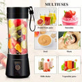 12-Blade Portable USB Juicer 500ML — Mini Personal Blender for Smoothies & Shakes