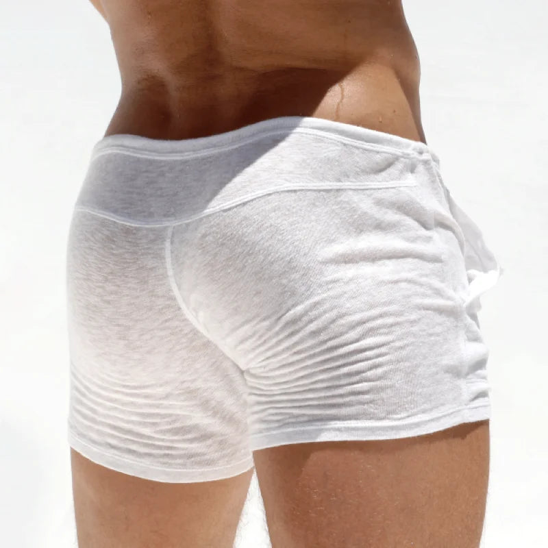 Men's Bamboo Knit Lounge Shorts — Lightweight Breathable Summer Pajama Shorts