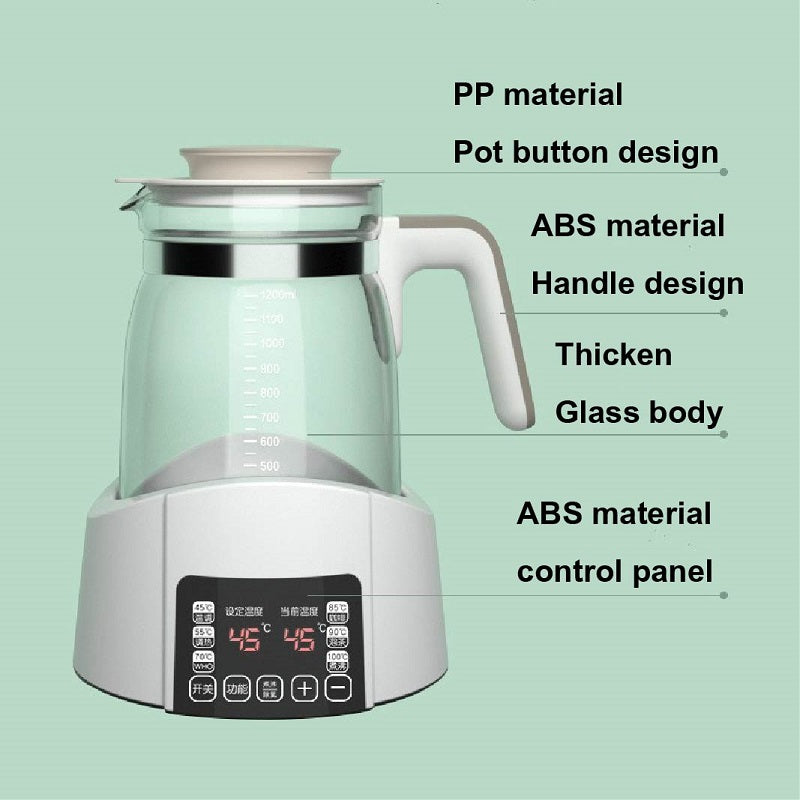 Smart Infant Milk Warmer & Thermostatic Kettle – 1.2L Auto Warm, Insulation Pot for Baby Formula & Milk Powder