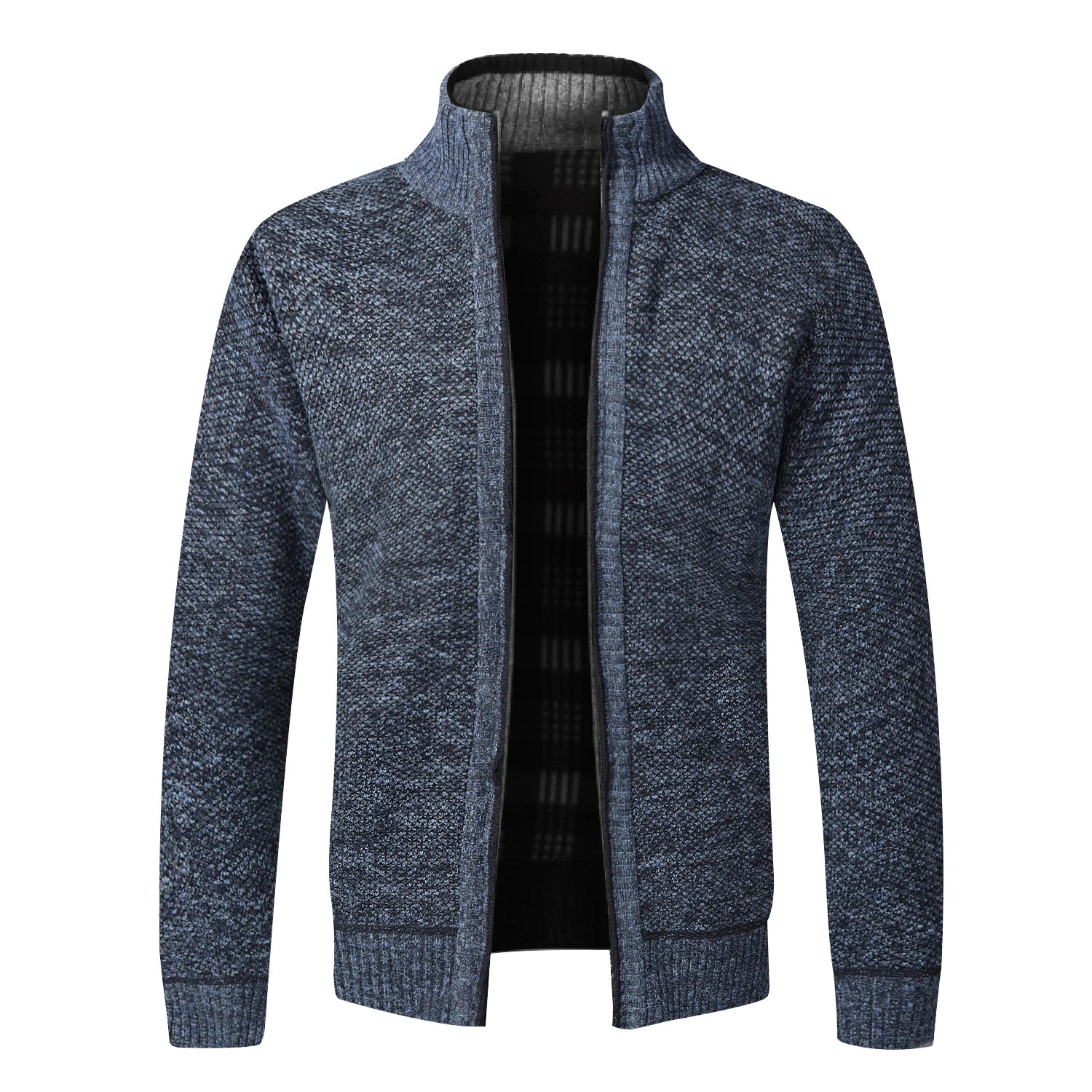 Men's Full Zip Knitted Cardigan Sweater — Classic Casual Knitwear