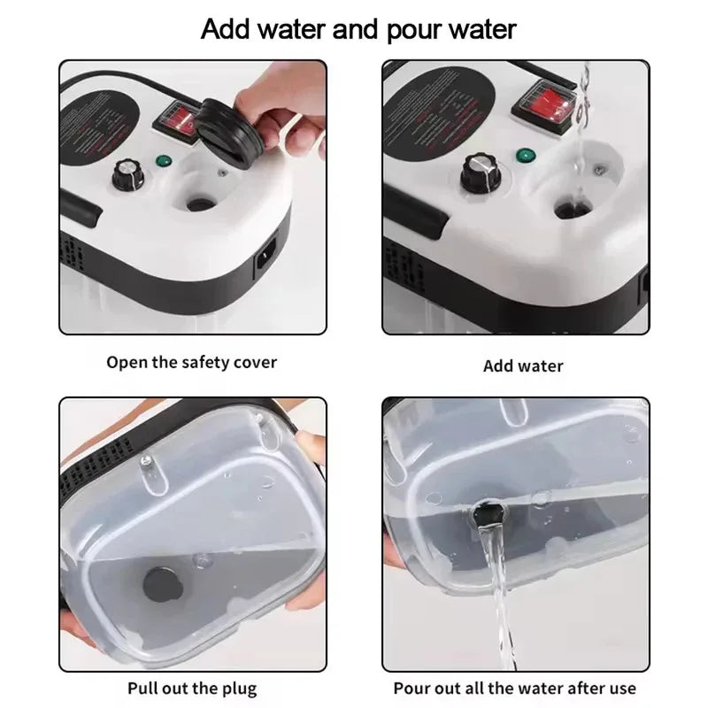 Portable Handheld Steam Cleaner — High-Temperature Pressurized Cleaning Machine with Brush Heads