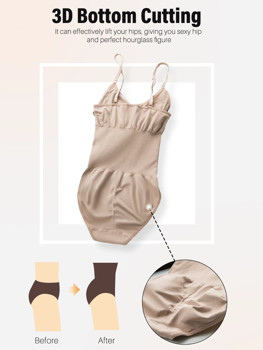 Seamless Slimming Open-Crotch Bodysuit Shapewear — Butt Lifting & Tummy Control