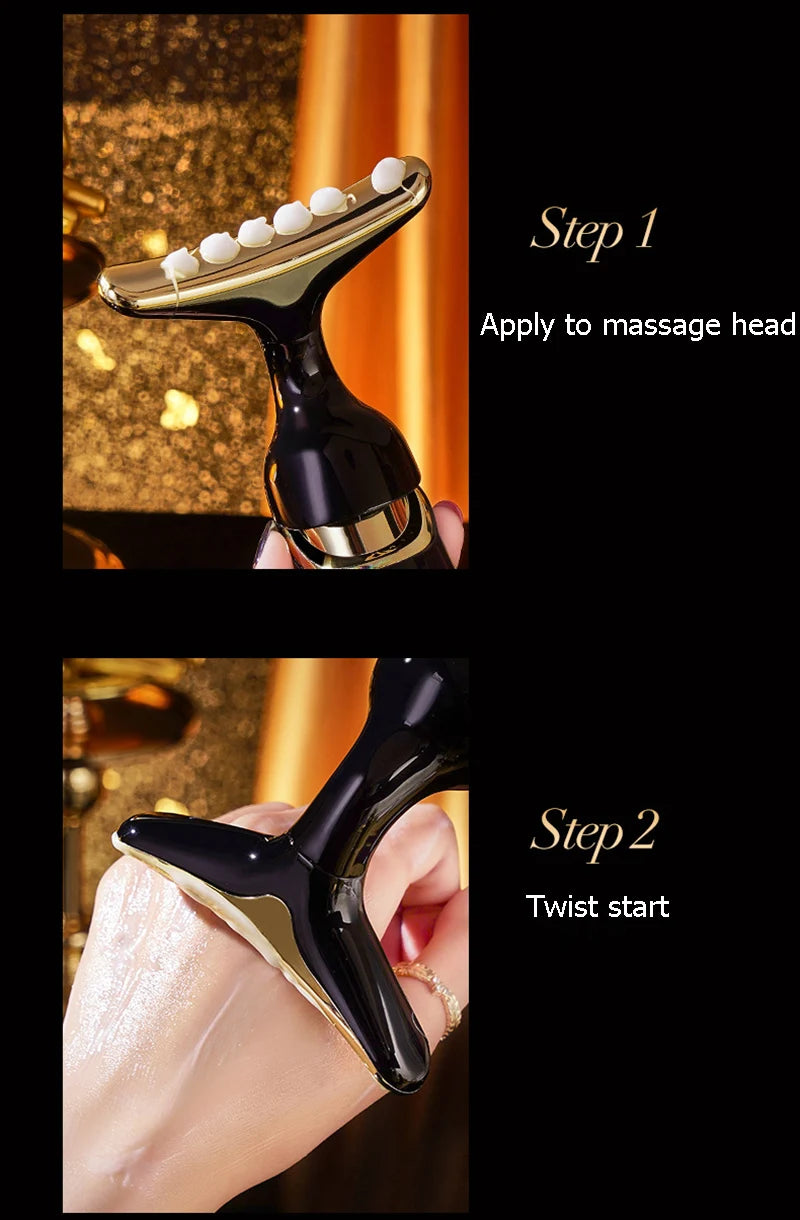 3-in-1 Face Massager – V-Line Lifting, Eye & Neck Anti-Aging Beauty Device