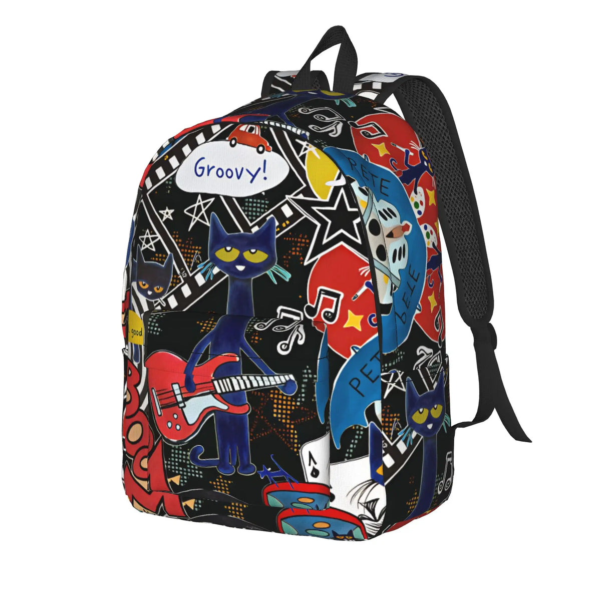 Pete the Cat Backpack – Zippered Everyday School Bag