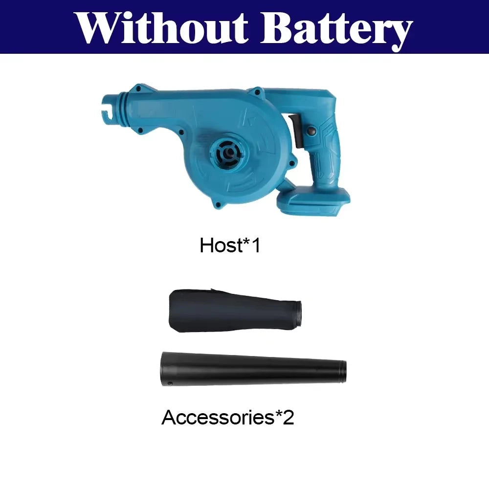 Cordless Electric Air Blower 2-in-1 – Leaf & Computer Dust Collector for Makita 18V Battery