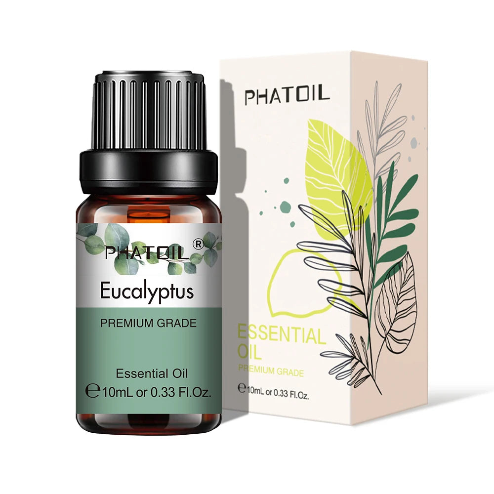 Pure Plant Essential Oil 10ml – Aromatherapy Oil for Diffusers, Humidifiers & DIY, 37 Scents