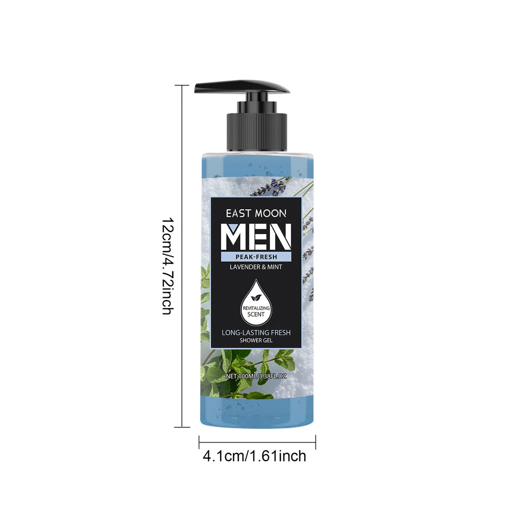 Men's Lasting Fragrance Shower Gel 100ml – 4 Scents, Deep Cleansing & Natural Plant Extract