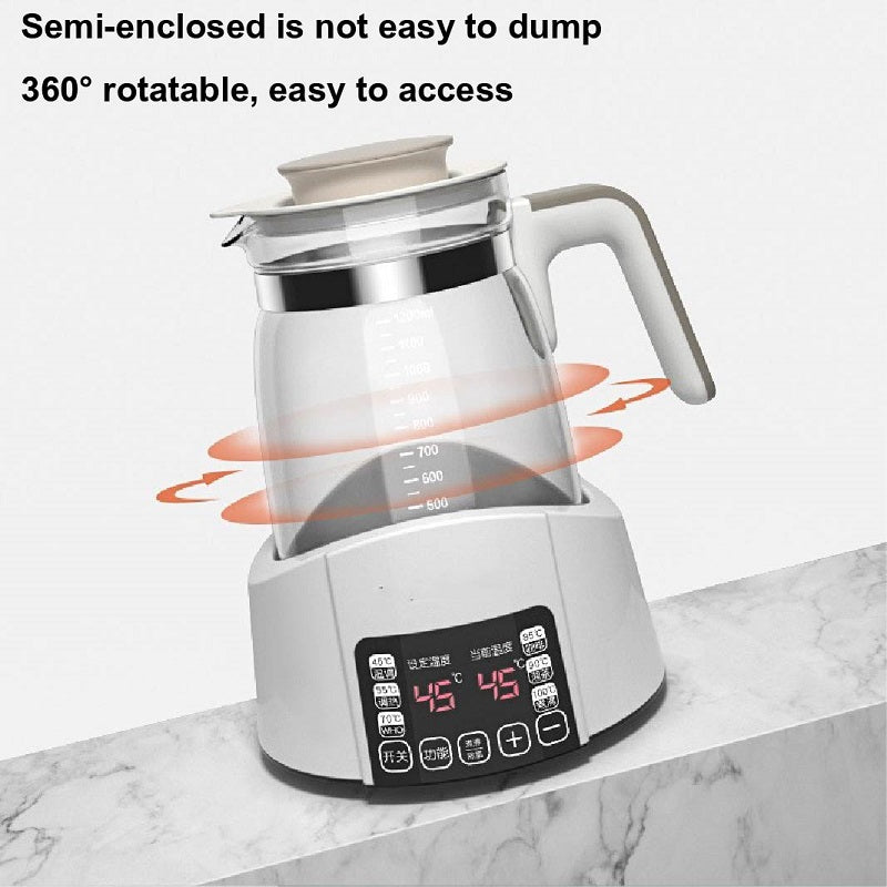 Smart Infant Milk Warmer & Thermostatic Kettle – 1.2L Auto Warm, Insulation Pot for Baby Formula & Milk Powder