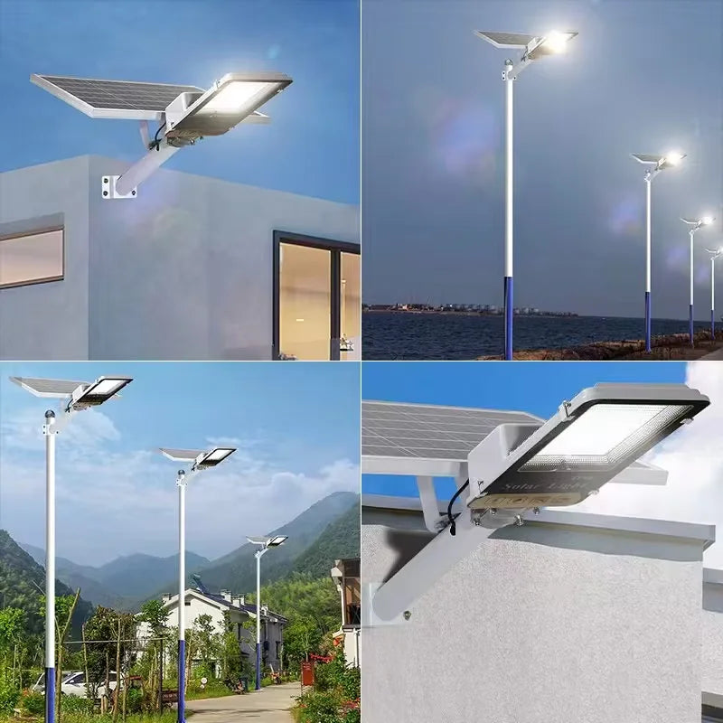 300W Solar Street Light – 8000mAh, IP65 Waterproof, Remote Control for Garage, Garden & Terrace