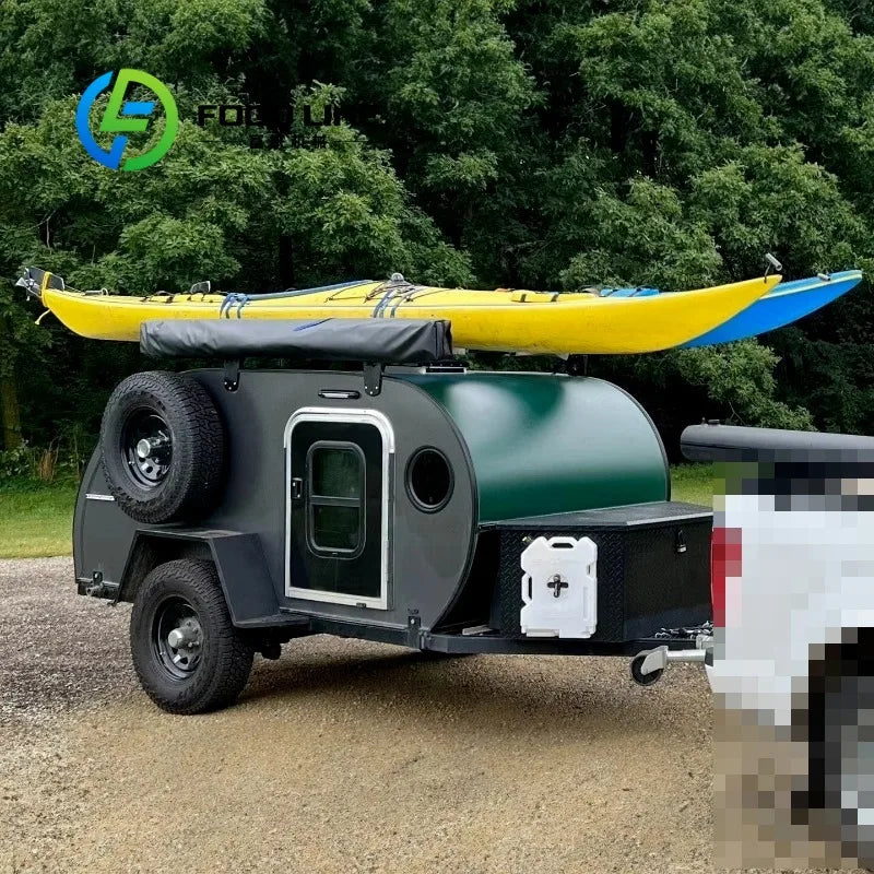 Family Camping Trailer — Large Storage Foldable Utility Cart for RV, Beach & Outdoor
