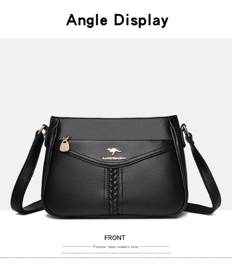 VANDERWAH Luxury PU Flap Shoulder Bag – Letter & Sequin Designer Crossbody Handbag for Women