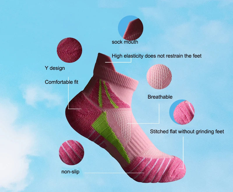 Women's Sports Socks – Breathable Cotton-Nylon Knit
