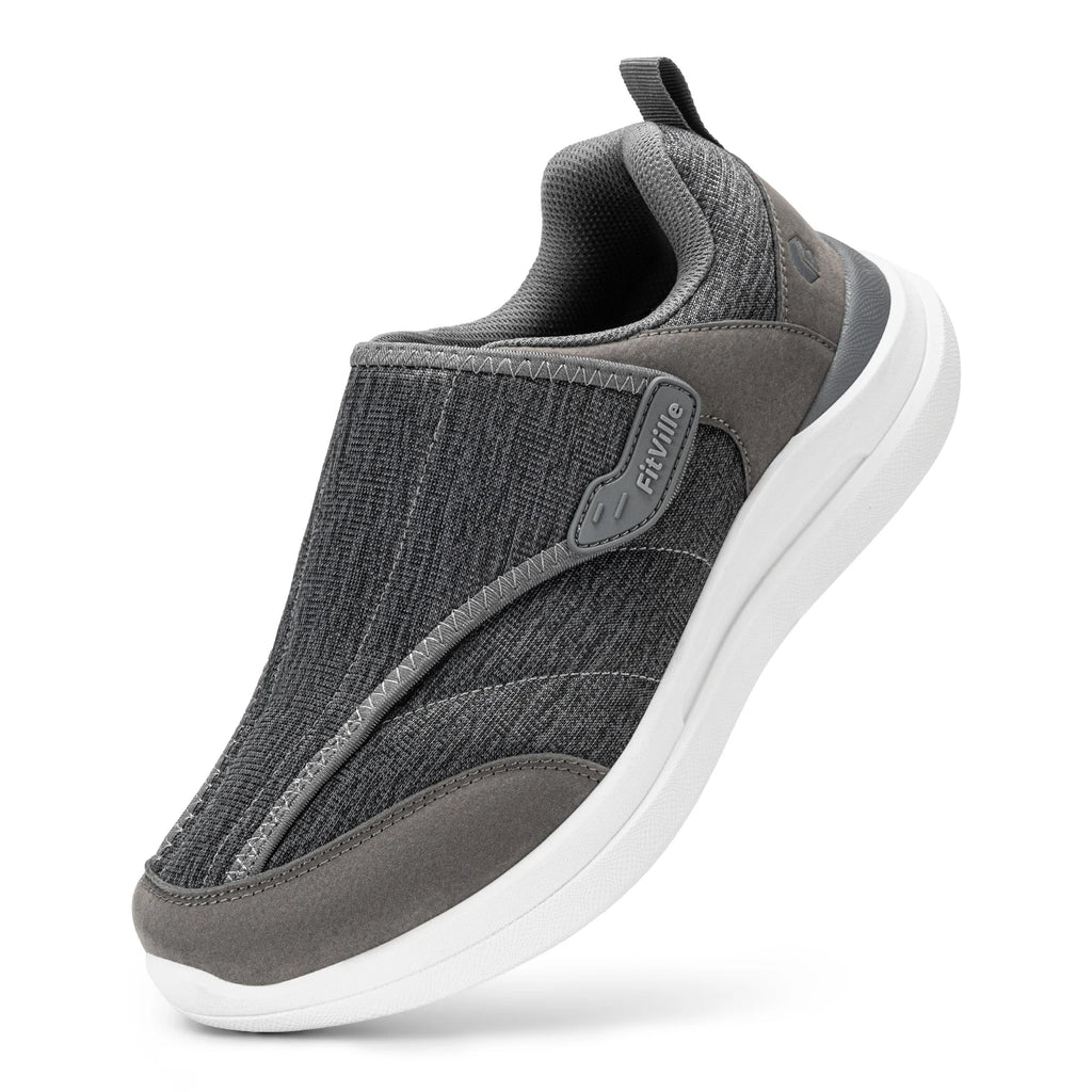 Men's Extra Wide Diabetic Slip-On Shoes – Orthopedic Casual Footwear for Elderly Foot Pain Relief, Neuropathy & Swollen Feet