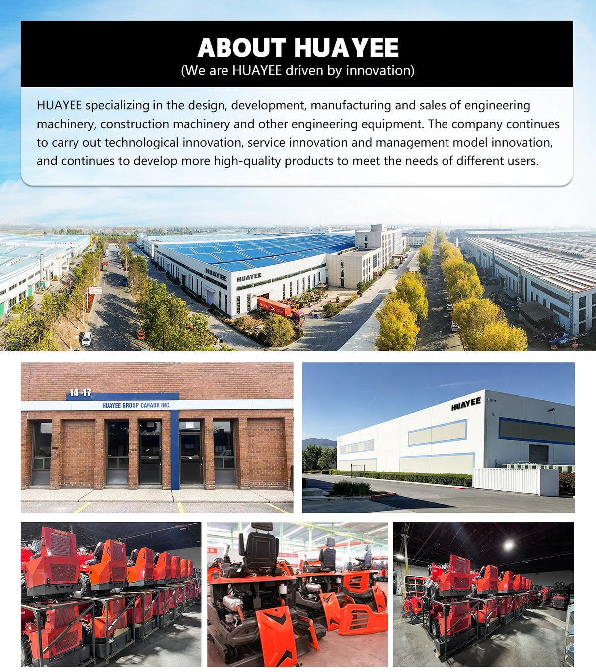 Huayee Kubota Compact Wheel Loader – 14HP Multifunctional Skid Steer for Construction & Home